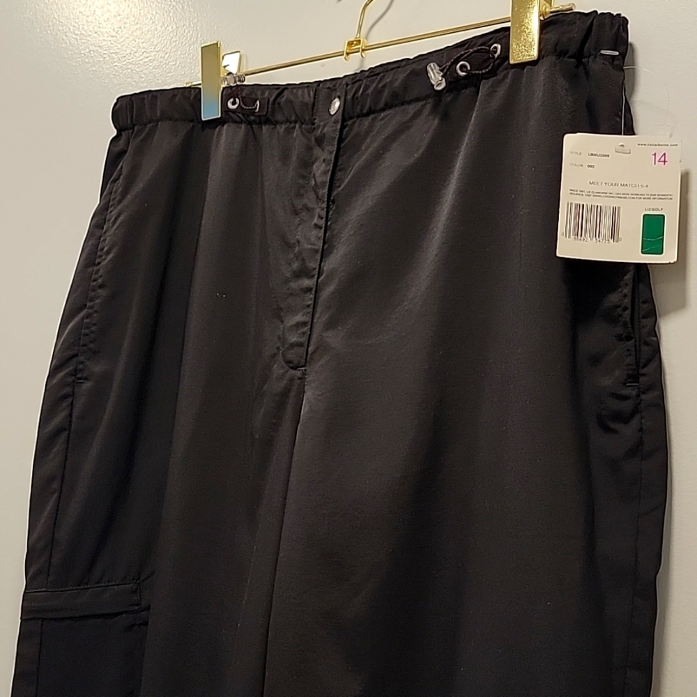 Golf pants ladies high waist NWT size 14, pants has toggle drawstrings.